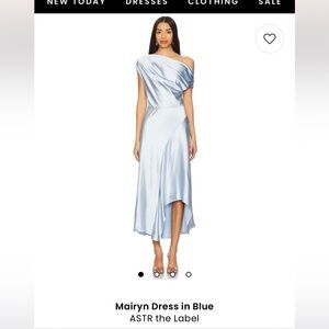 Astr the Label - Blue Asymmetrical Dress
